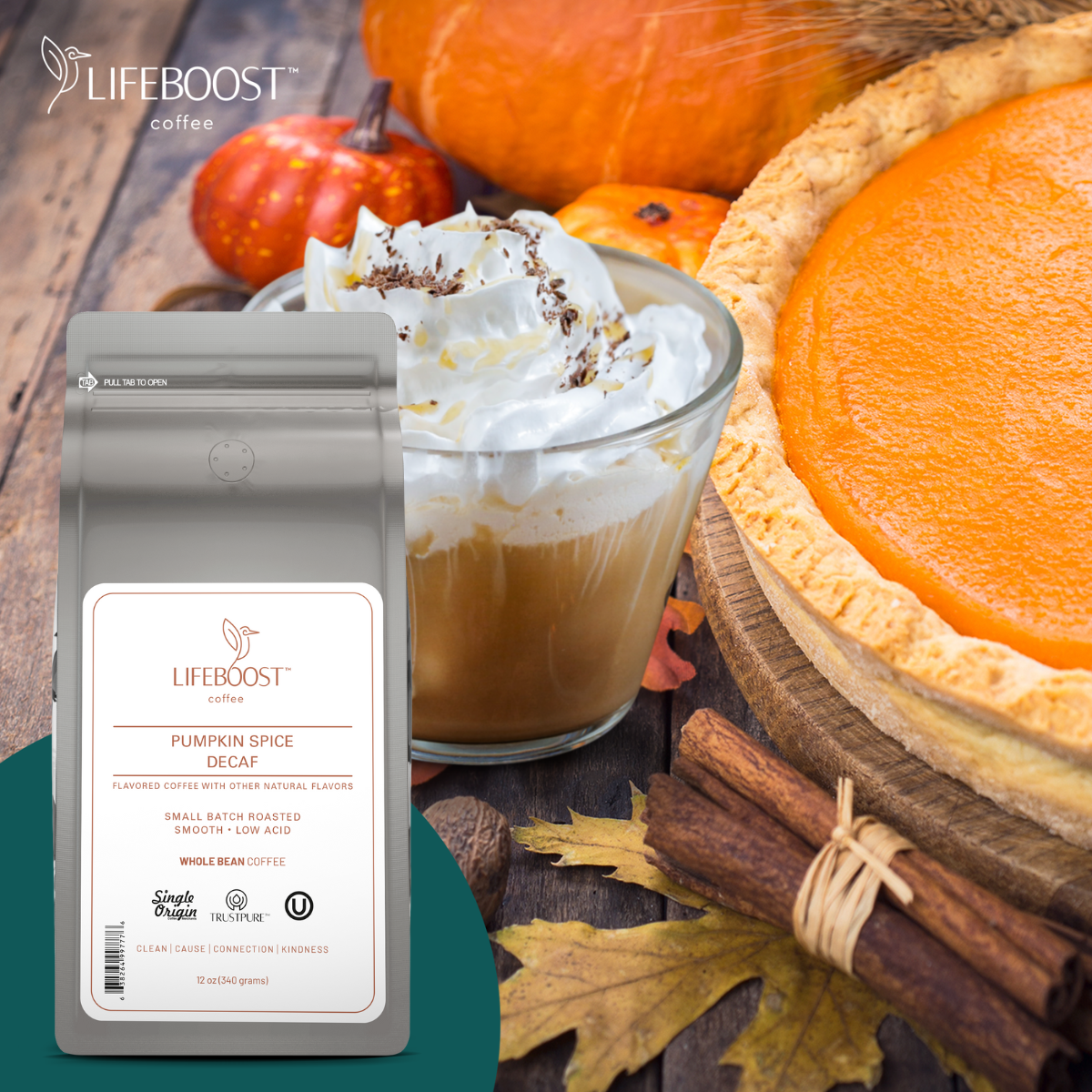 Pumpkin Spice Decaf - Swiss Water, Non toxic, Ethically Sourced