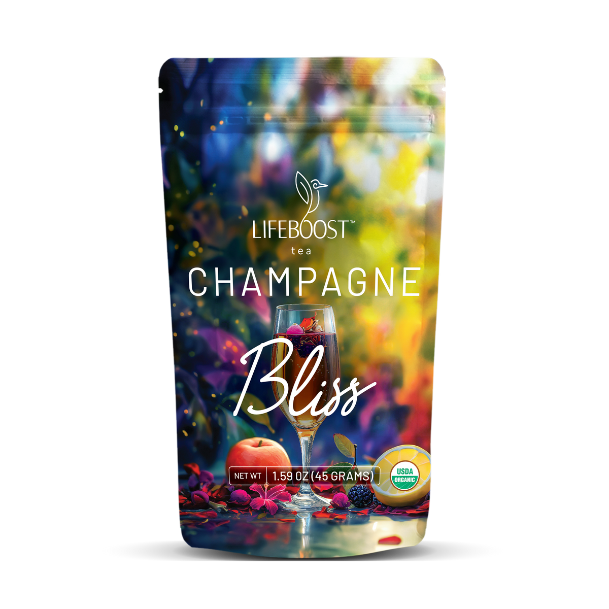 Champagne Bliss Tea Refreshing, Pure, Herbal Lifeboost Coffee