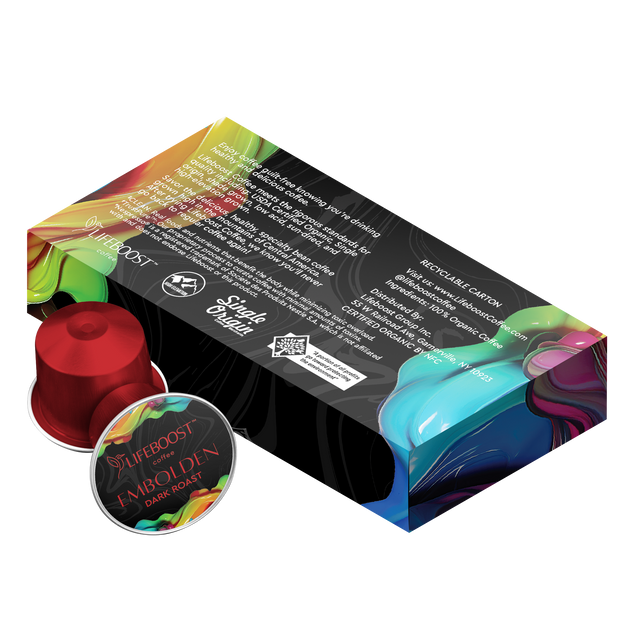Embolden Dark Roast – Nespresso® Compatible Pods - Lifeboost Coffee