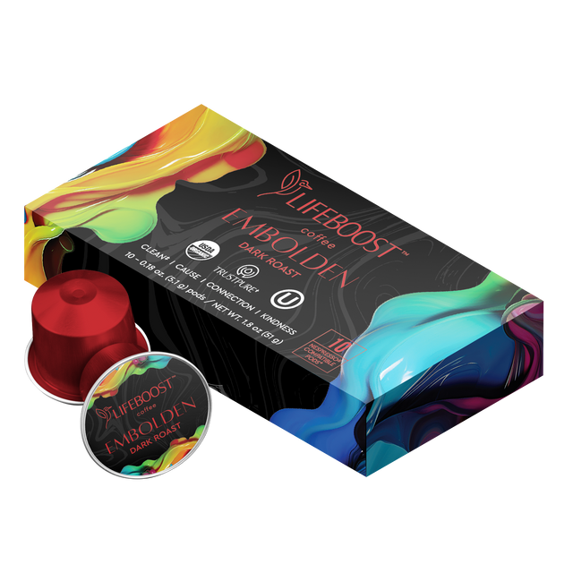 Embolden Dark Roast – Nespresso® Compatible Pods - Lifeboost Coffee