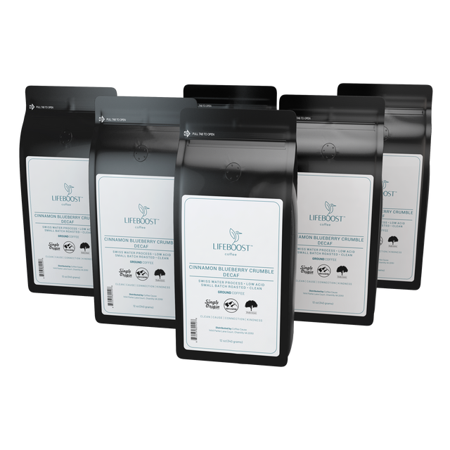 Low Acid Cinnamon Blueberry Crumble Decaf