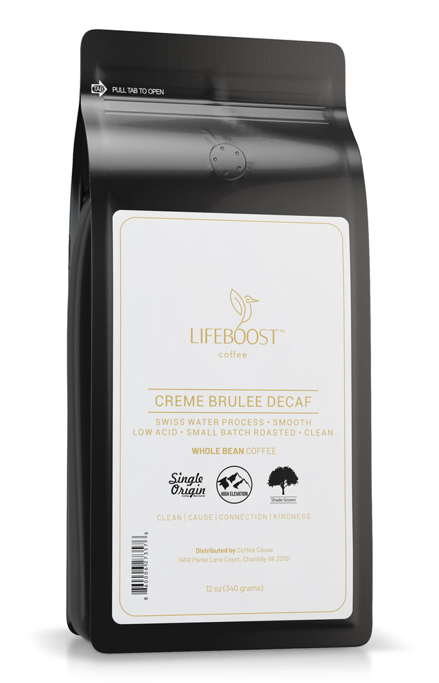 1x  Crème Brulee Decaf - Lifeboost Coffee