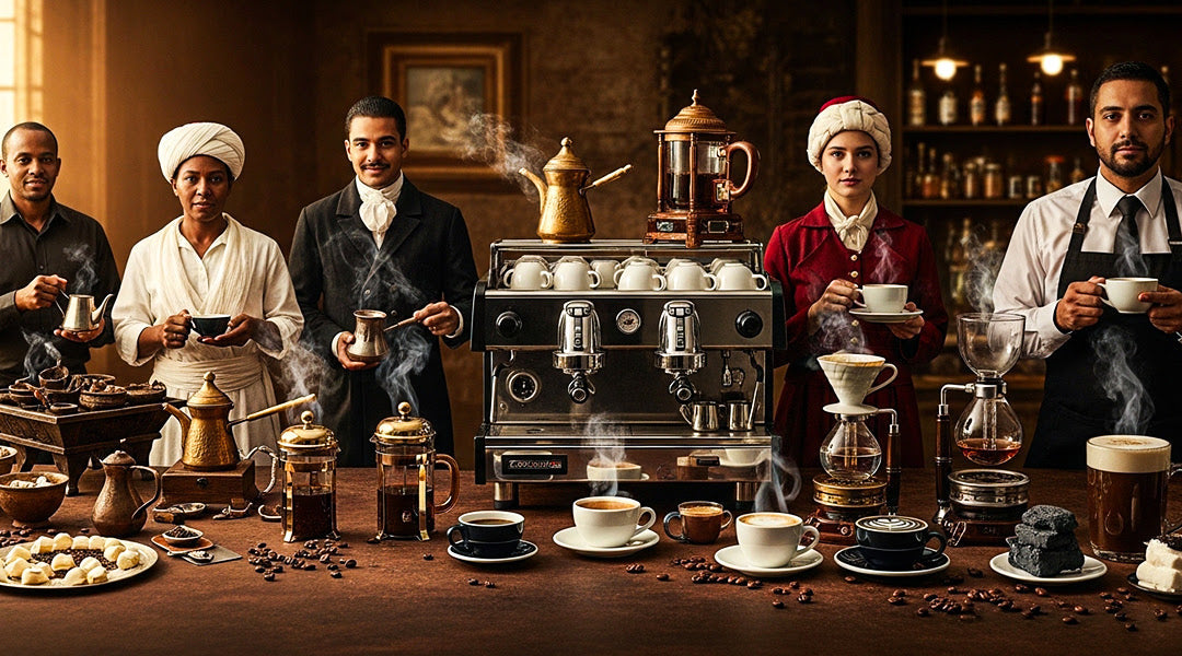 Coffee Through The Ages - Brewers, Cafe Culture Shifts, Bizarre Brews, And More