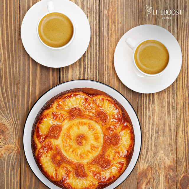 Healthy Low Acid Pineapple Upside-Down Cake Coffee