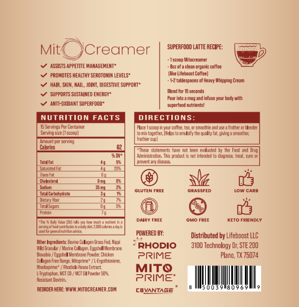 MitoCreamer - Lifeboost Coffee