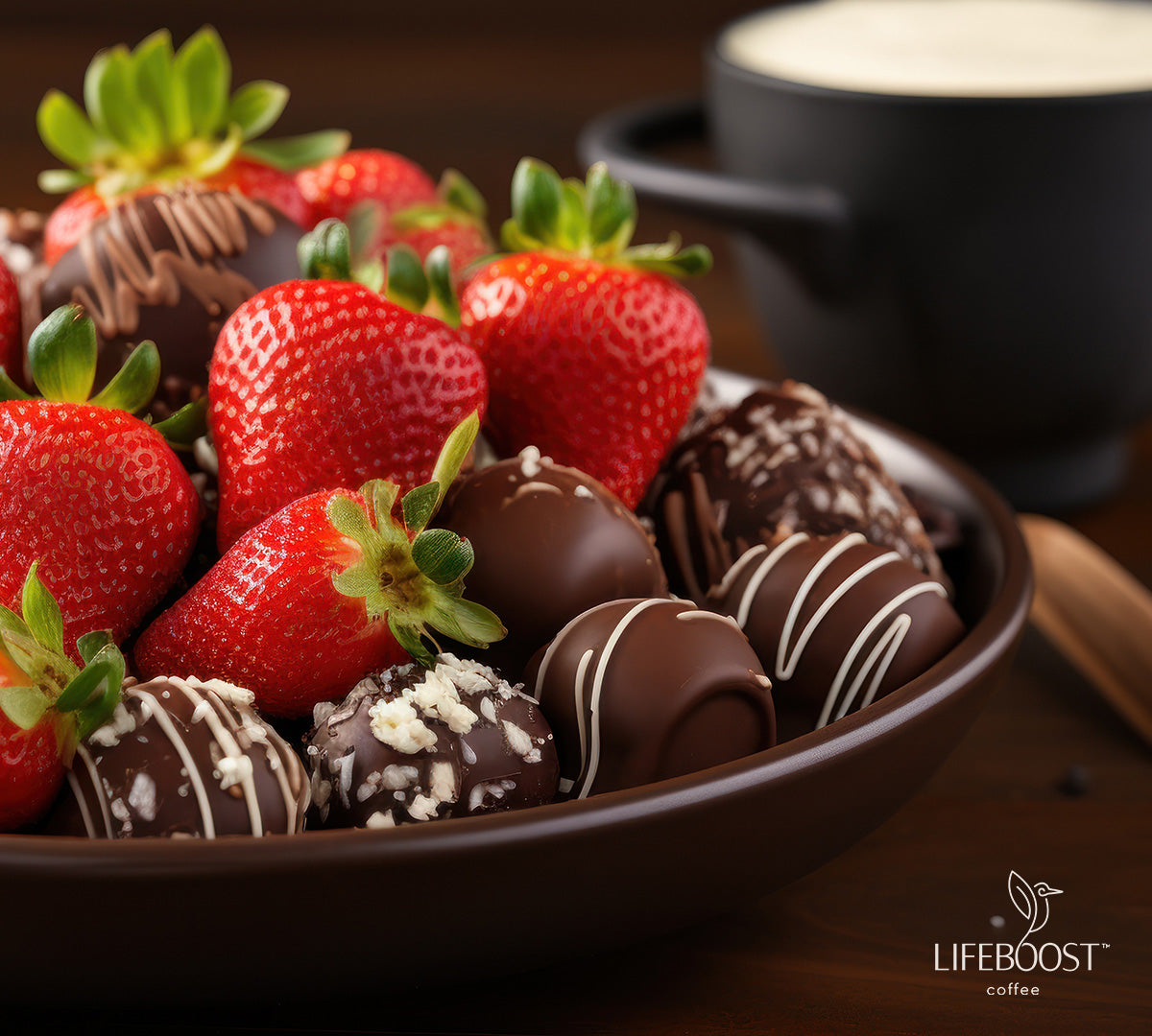 Chocolate Covered Strawberry Decaf | Lifeboost Coffee