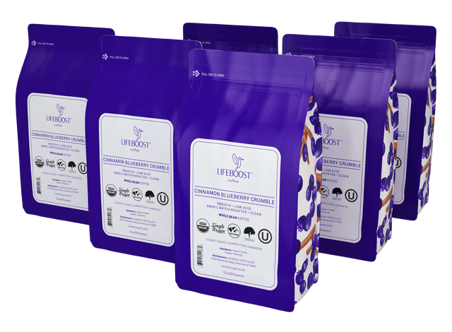 Cinnamon Blueberry Crumble - Lifeboost Coffee