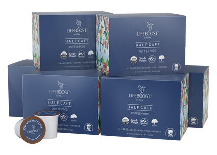 half life box boost Half Caff Coffee Pods