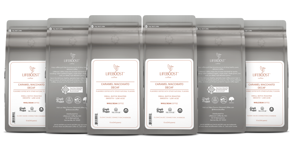 Caramel Macchiato Decaf | Lifeboost Coffee