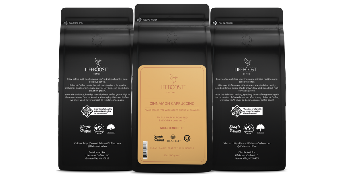 Cinnamon Cappuccino | Lifeboost Coffee
