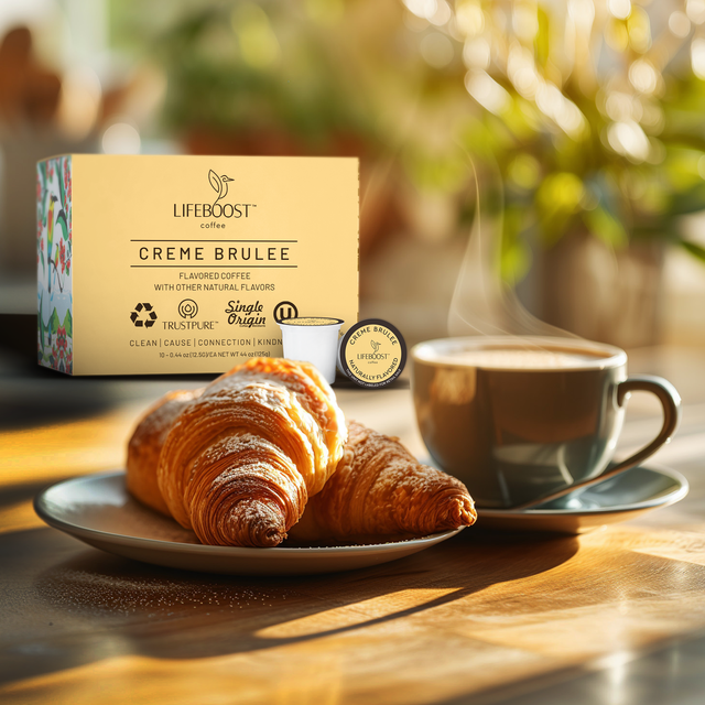 Crème Brulee Coffee Pods - Lifeboost Coffee