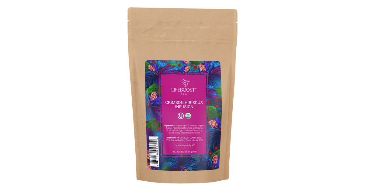 Crimson Hibiscus Infusion Tea | Lifeboost Coffee