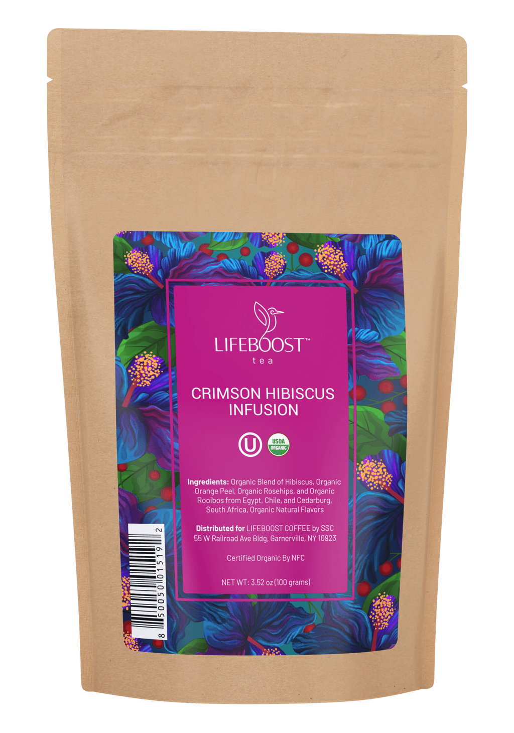 Crimson Hibiscus Infusion Tea | Lifeboost Coffee
