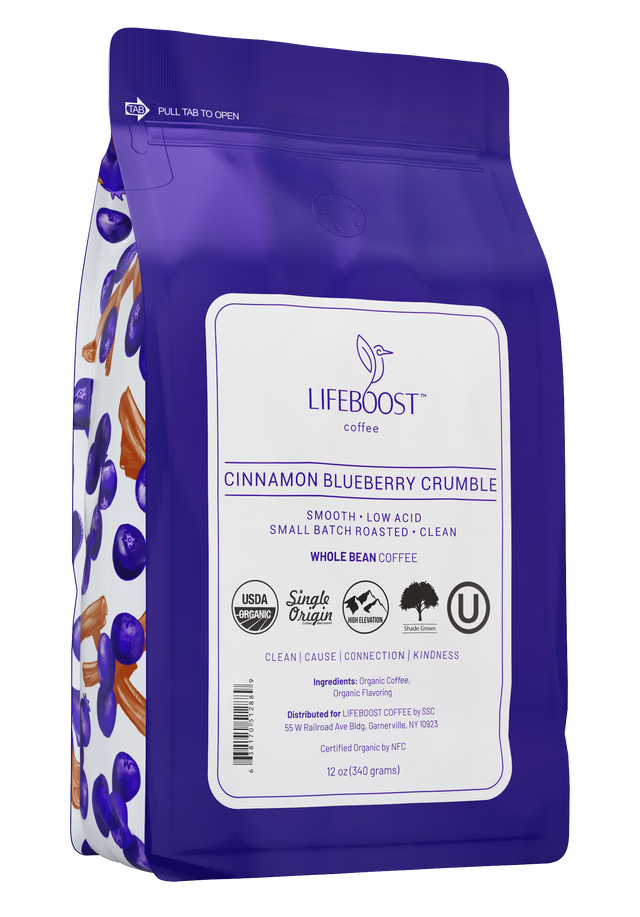 Cinnamon Blueberry Crumble - Lifeboost Coffee