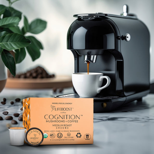 Cognition Mushroom Pods - Lifeboost Coffee