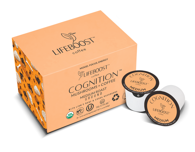 Cognition Mushroom Pods - Lifeboost Coffee