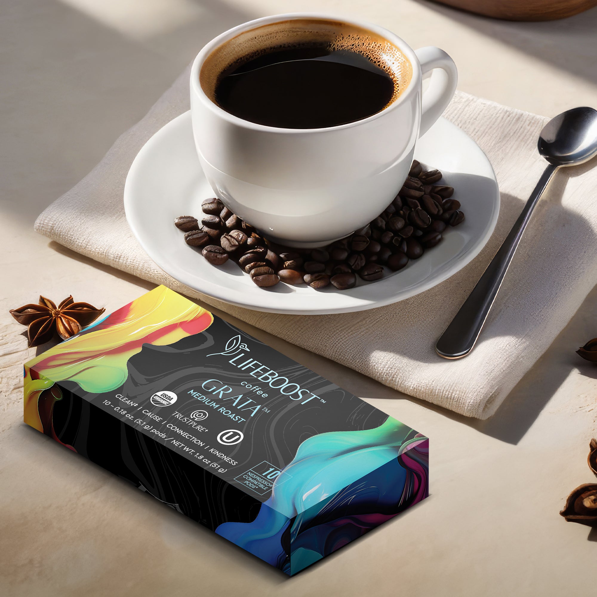 Grata Medium Roast Capsule – Nespresso® Compatible Pods