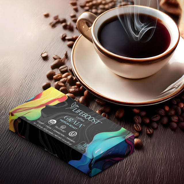 Grata Medium Roast – Nespresso® Compatible Pods - Lifeboost Coffee