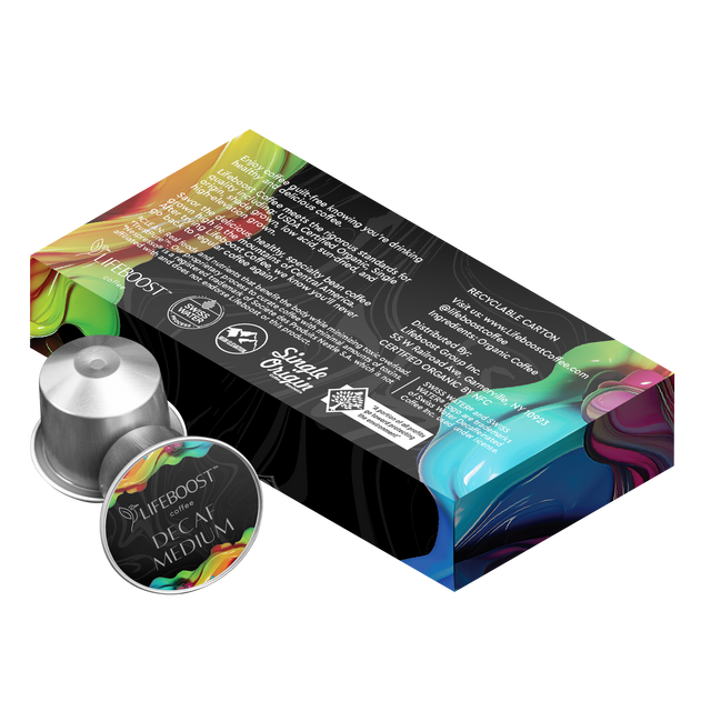 Decaf Medium – Nespresso® Compatible Pods - Lifeboost Coffee