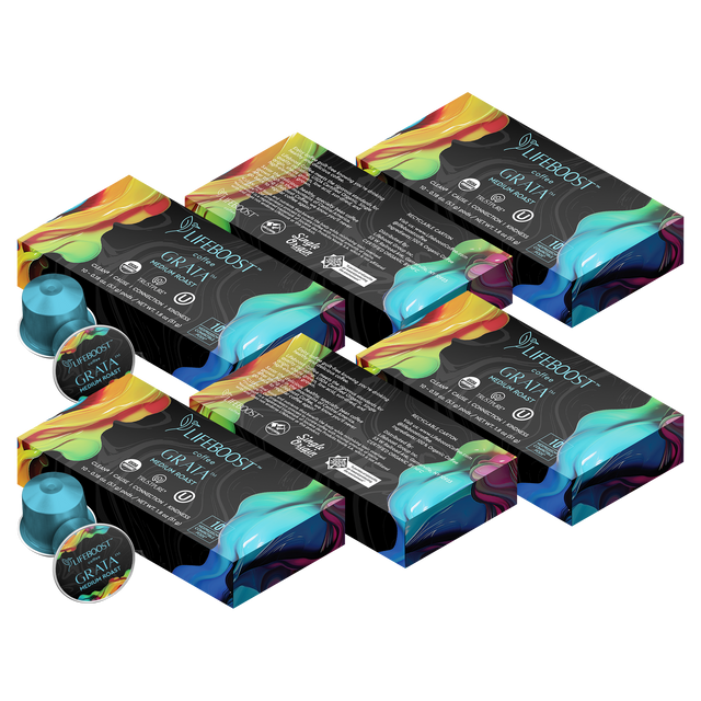 Grata Medium Roast – Nespresso® Compatible Pods - Lifeboost Coffee