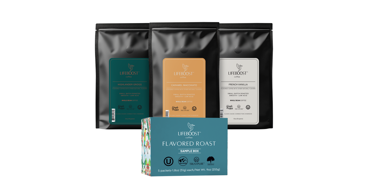 Flavored Sample Pack | Lifeboost Coffee