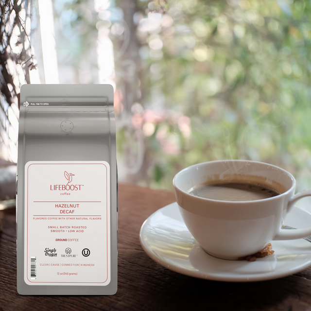 Hazelnut Decaf - Lifeboost Coffee