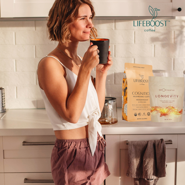 Wellness Wake-Up Coffee & Creamer Duo - Lifeboost Coffee