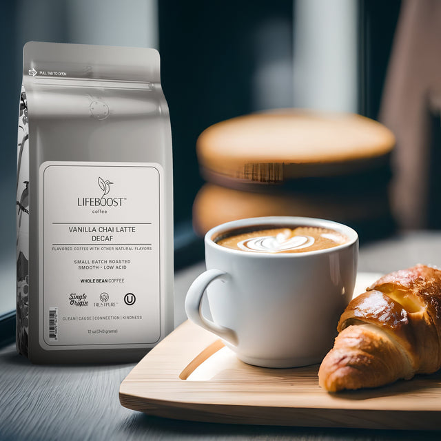 Decaf Vanilla Chai Latte - Lifeboost Coffee