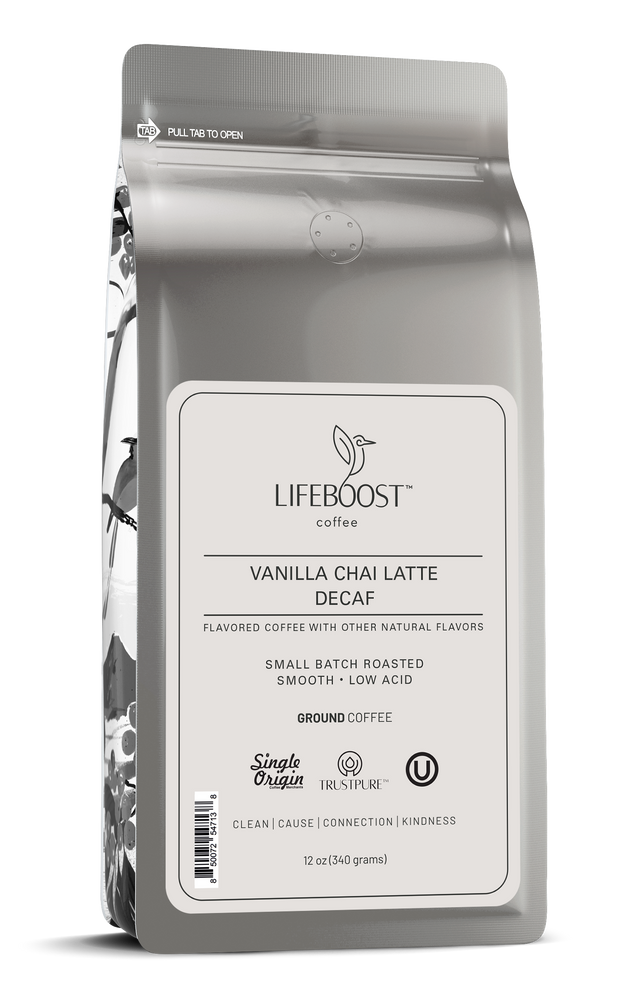 Decaf Vanilla Chai Latte - Lifeboost Coffee