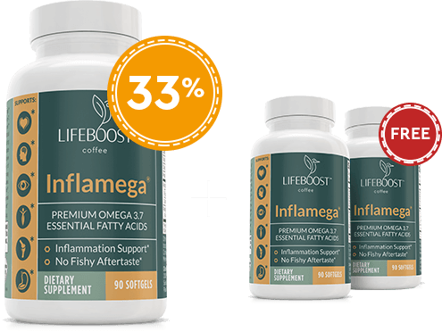 Inflamega bottles with 33% off and free bottle badges