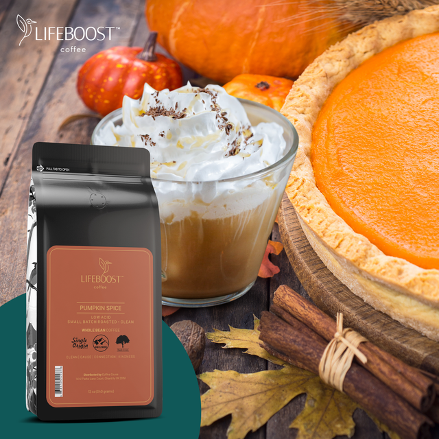 Low Acid Lifeboost Pumpkin Spice Coffee