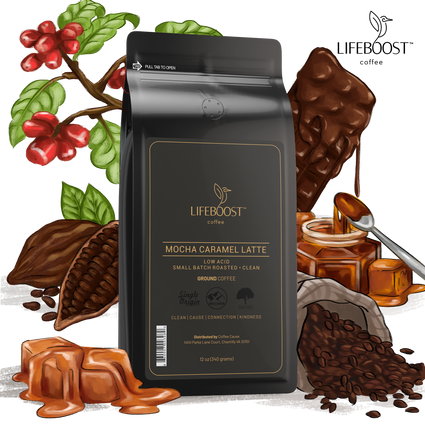 Mocha Caramel Latte -All-Natural, Flavor-Rich, Ethically Grown