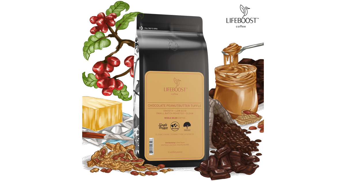 Chocolate Peanut Butter Truffle | Lifeboost Coffee