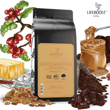 Chocolate Peanut Butter Truffle | Lifeboost Coffee