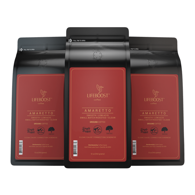 3x Amaretto - Lifeboost Coffee