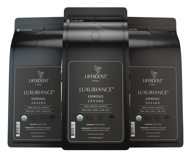 3x Espresso Roast Coffee 12 oz Bag ORD - Lifeboost Coffee