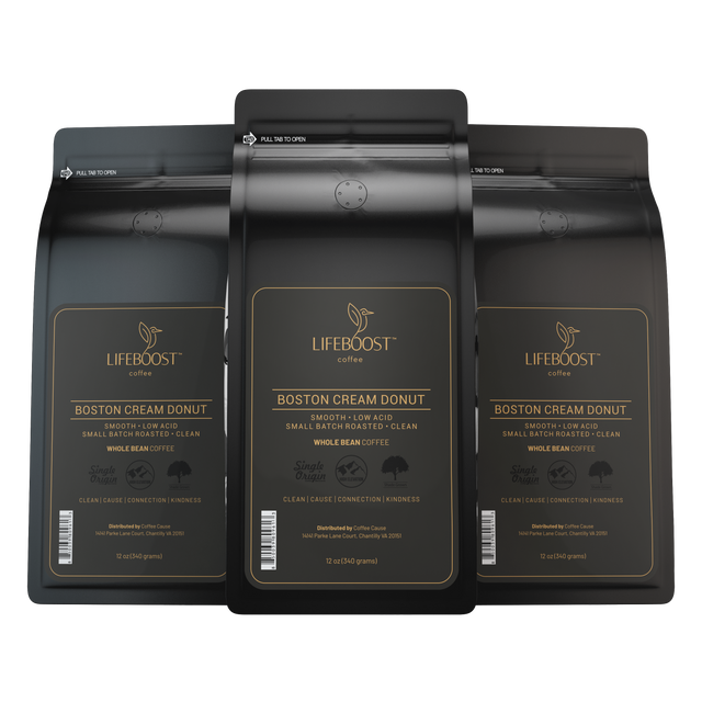 Low Acid Lifeboost Boston Cream Donut Coffee