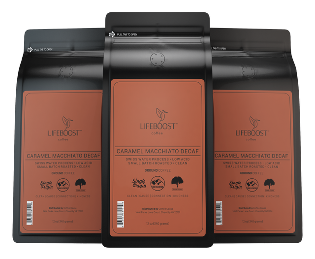 3x Caramel Macchiato Decaf-SP - Lifeboost Coffee