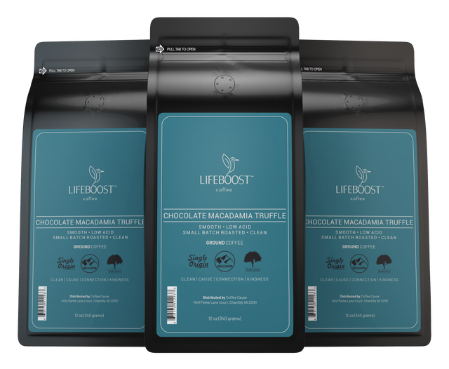 3x  Chocolate Macadamia Truffle - Bundle - Lifeboost Coffee