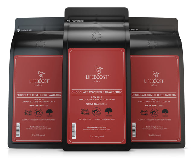 3x- Chocolate Covered Strawberry - Lifeboost Coffee