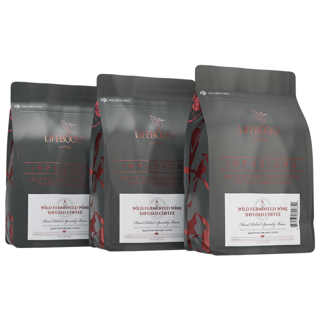 Wild Fermented Wine Infused Coffee - Lifeboost Coffee