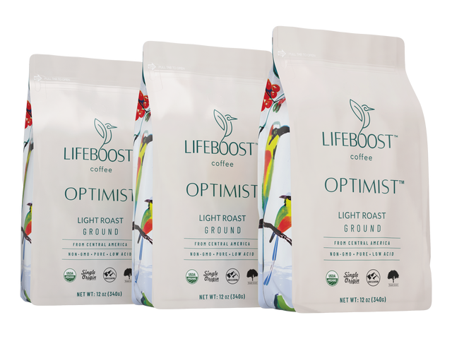 3x Optimist Light Roast - Lifeboost Coffee