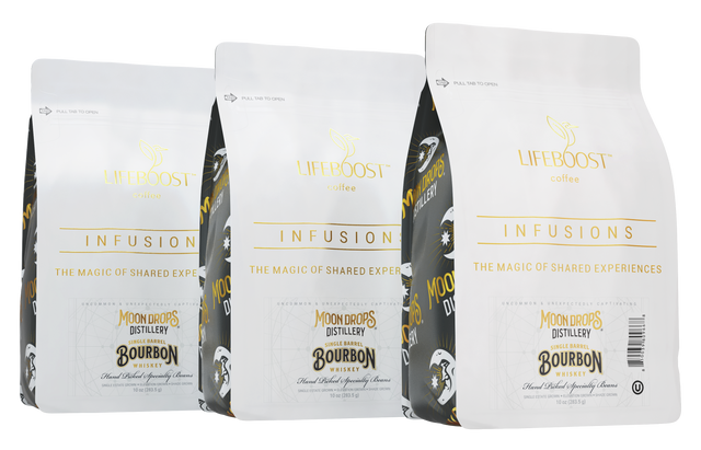 Moon drops Bourbon Infused Coffee - Lifeboost Coffee