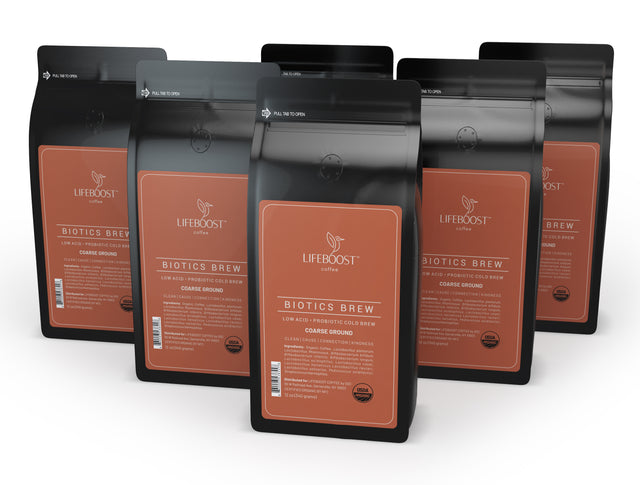 6x Biotics Cold Brew - Lifeboost Coffee