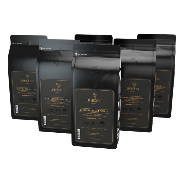 Pure Flavor Boston Cream Donut Lifeboost Coffee
