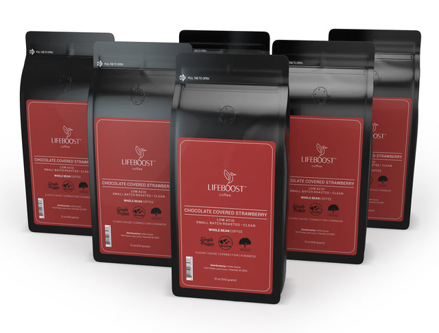 6x- Chocolate Covered Strawberry - Lifeboost Coffee