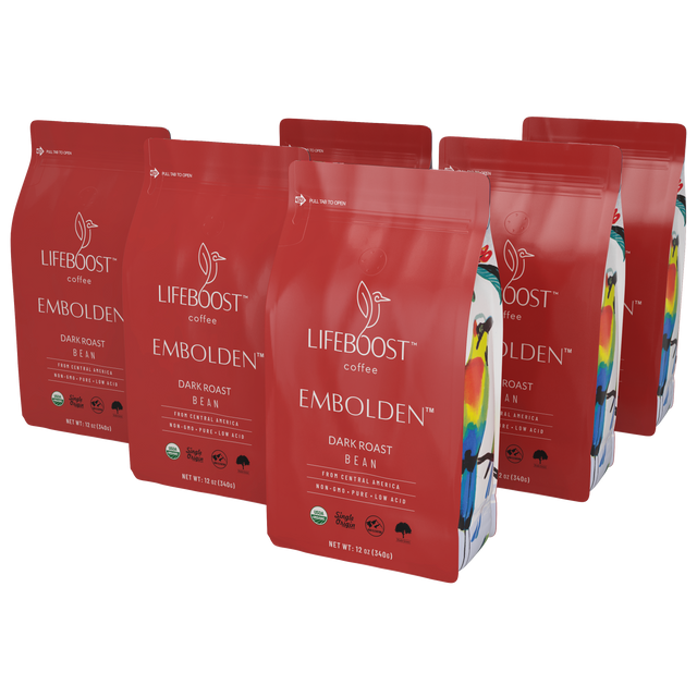 6x Embolden Dark Roast - Subscribe & Save - Lifeboost Coffee