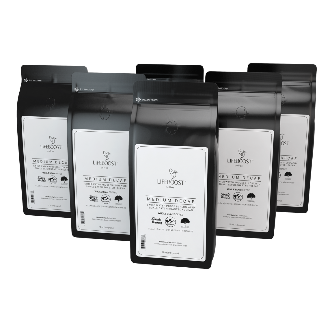 Medium Roast Decaf Swiss Water, Non toxic, Ethically Sourced