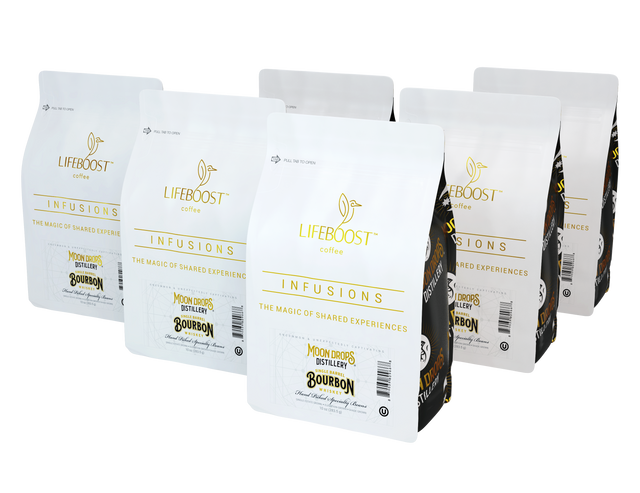Moon drops Bourbon Infused Coffee - Lifeboost Coffee