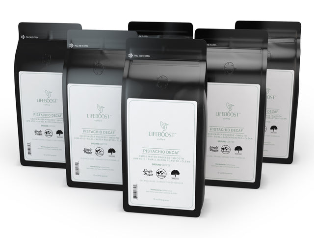 6x Pistachio Decaf- SP - Lifeboost Coffee